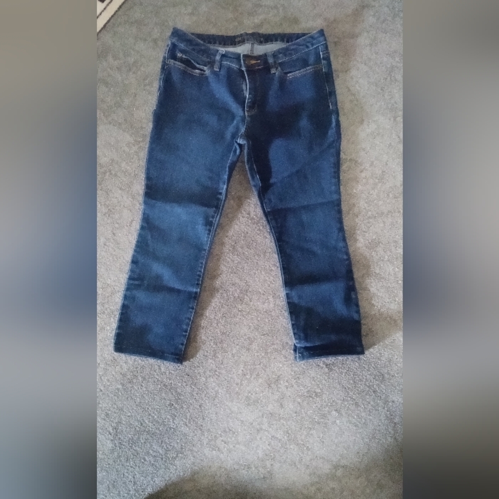 Michael Kors Blue Ankle Cropped Jeans